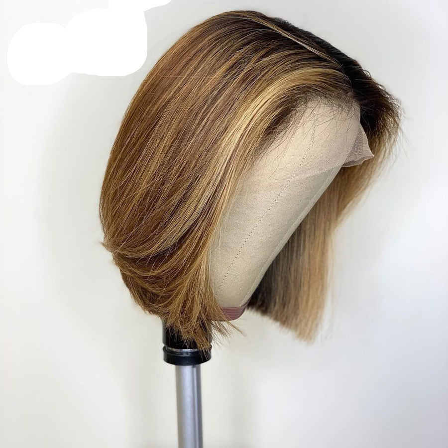 Side split color wig Side split color wig